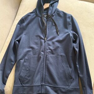 Rhone Bond Knit Navy Hoodie